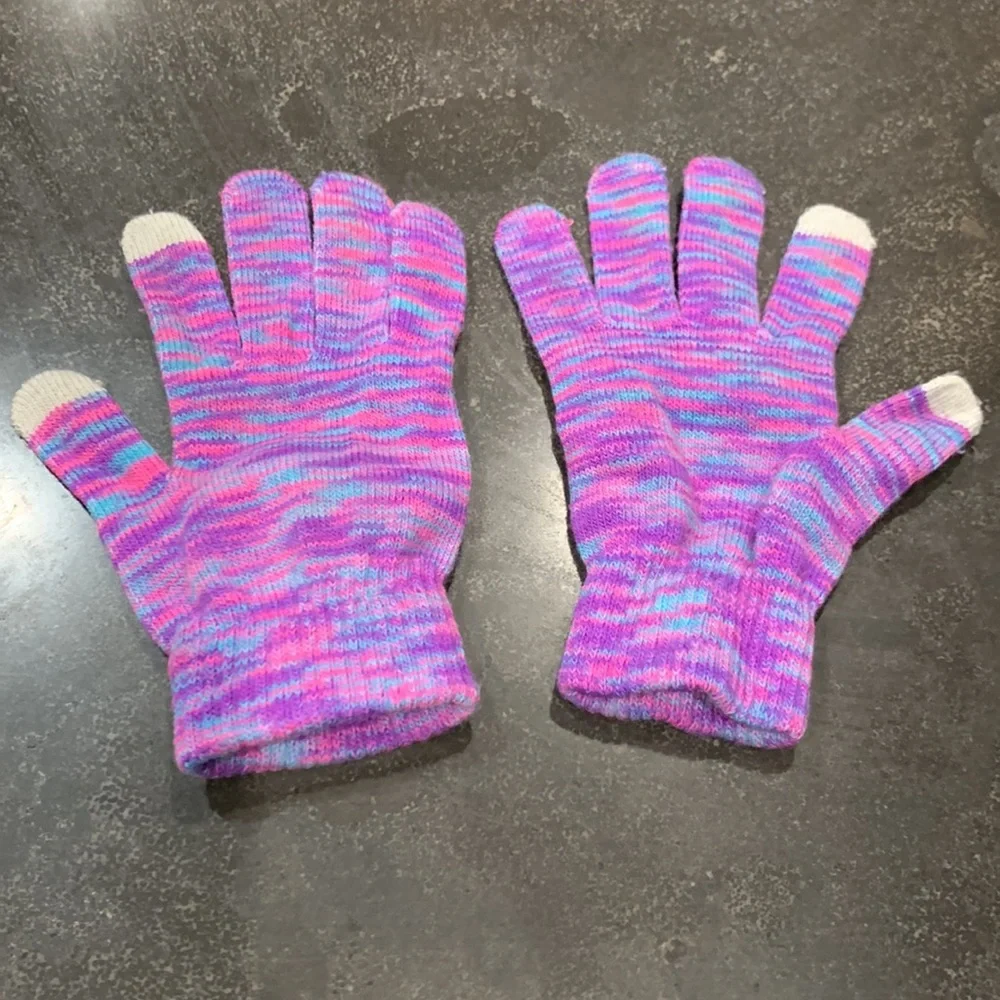 Girls Emoji Touchscreen Gloves